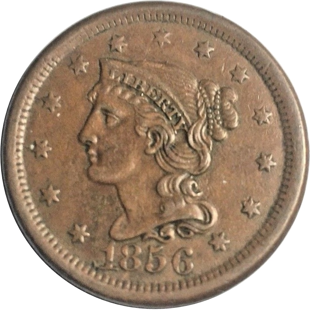 1856-Braided-Large-Cent-#2